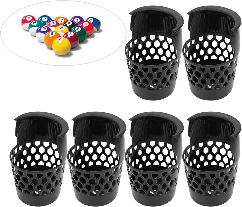 Moofey Pool Table Pockets, 6PCS Plastic Billiard Pockets, Billiards Pool Accessories Replacement - Image 4